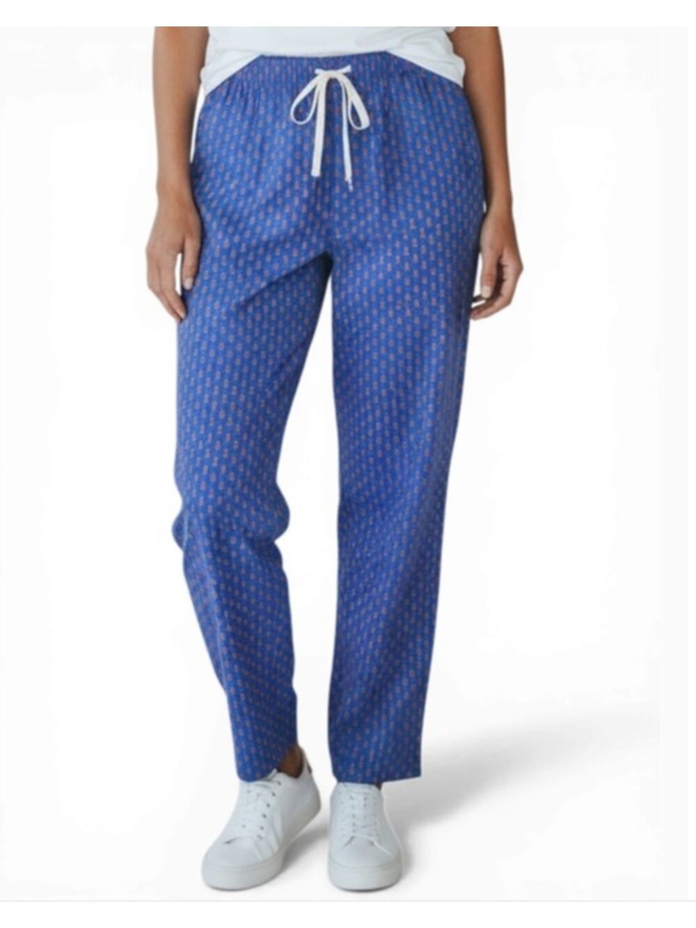Vineyard Vines Pajama Pants M Blue Lighthouse Print Cotton Lounge Sleep Coastal